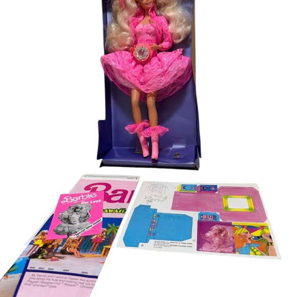 Lights & Lace Barbie Doll 1990 Mattel Original Box - Picture 7 of 8